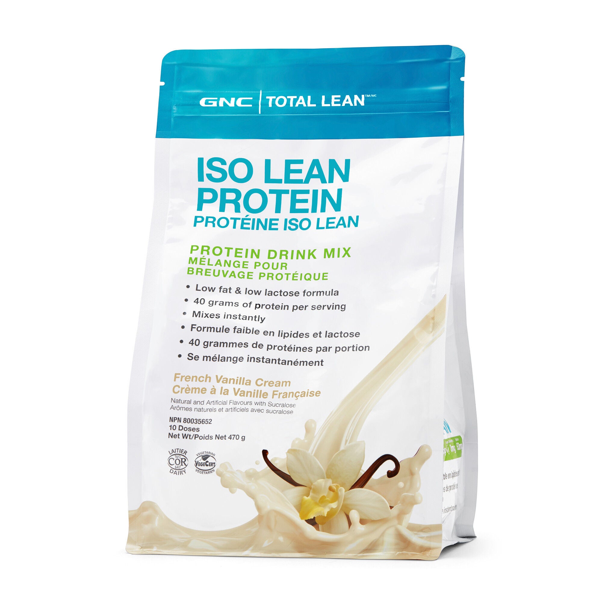 Prot&eacute;ine Iso Lean French Vanilla Cream | GNC